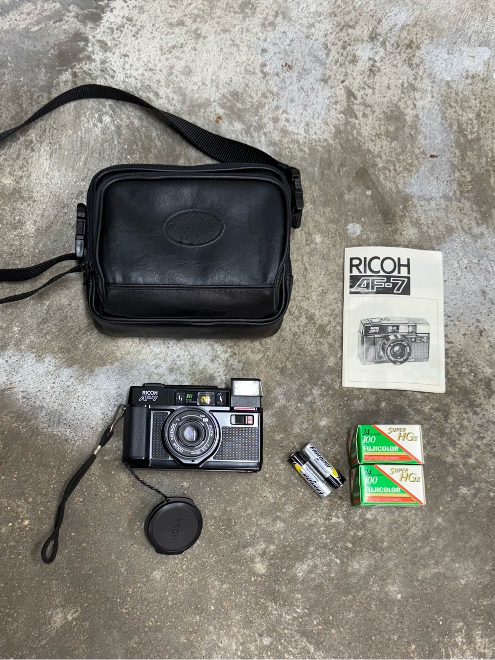 Vintage Ricoh AF-7 35mm Film Camera Bundle Tested